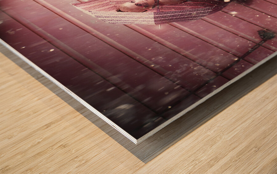 When life gives you rain make dance Wood print