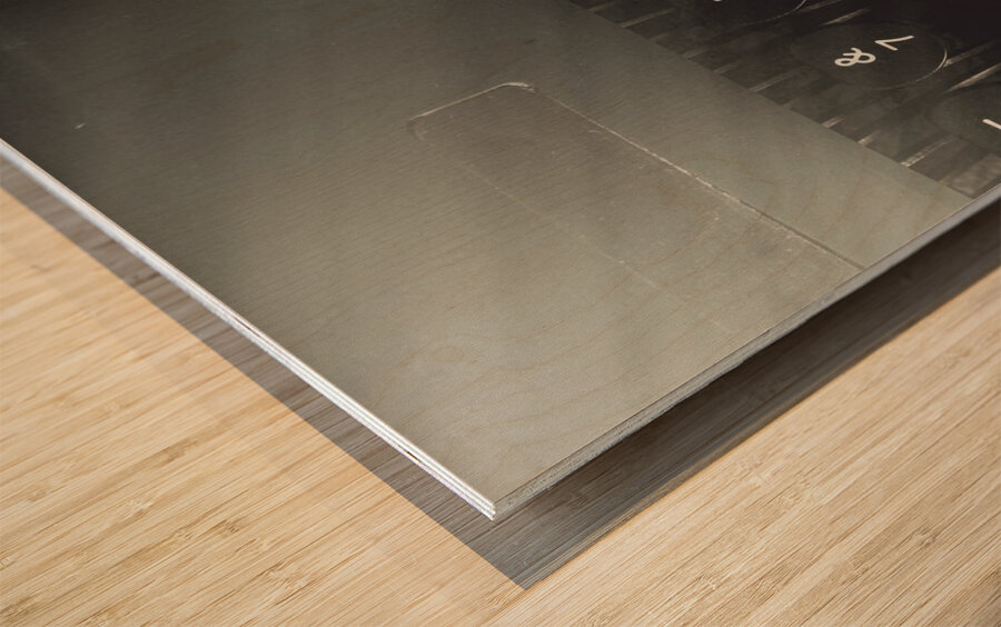 A crime story written in blood Wood print