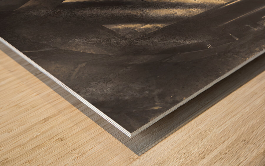 Antique fine art portrait. Fashion is a feeling Wood print