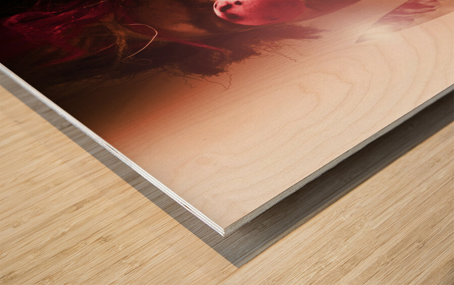 Mr Evil The Clown Wood print