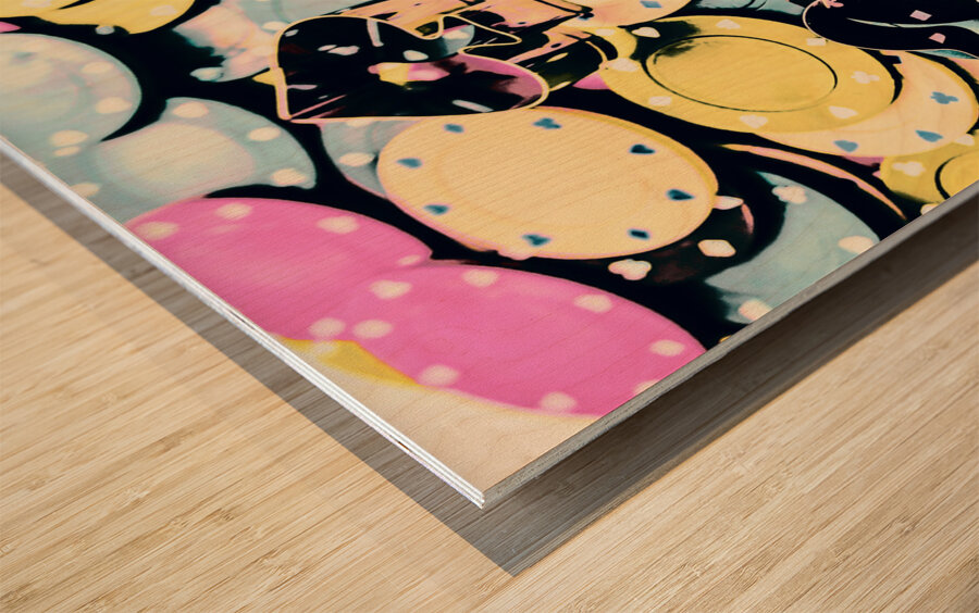 In Vegas Colors Wood print