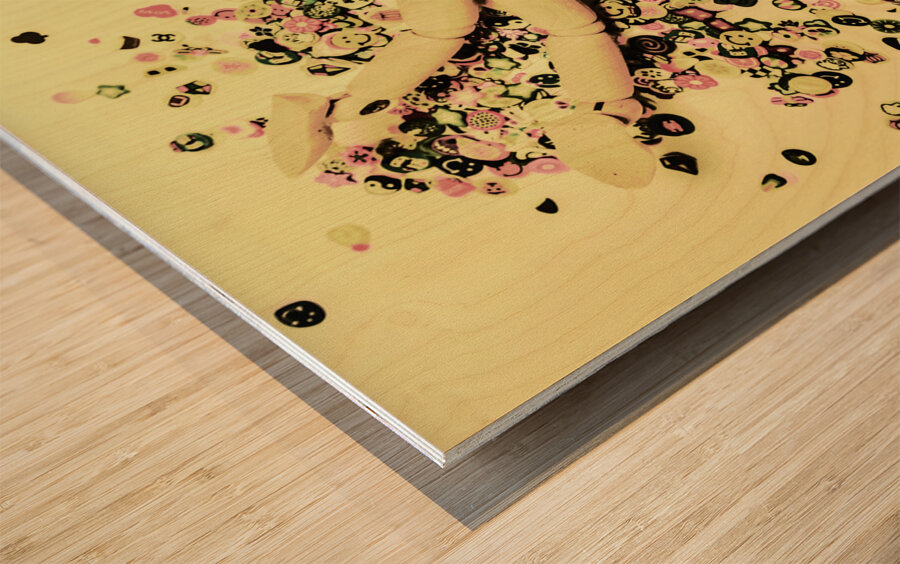 Carving waves Wood print