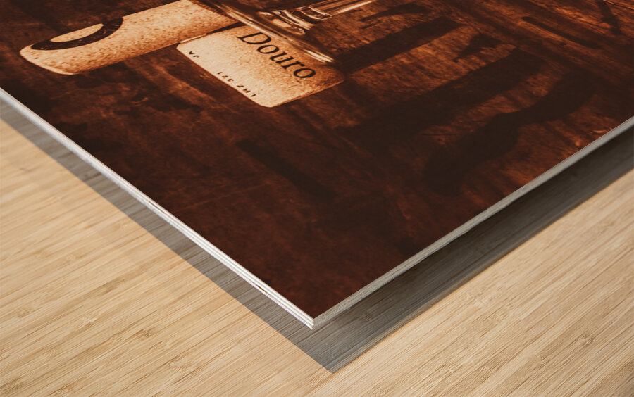 A cellar performance Wood print