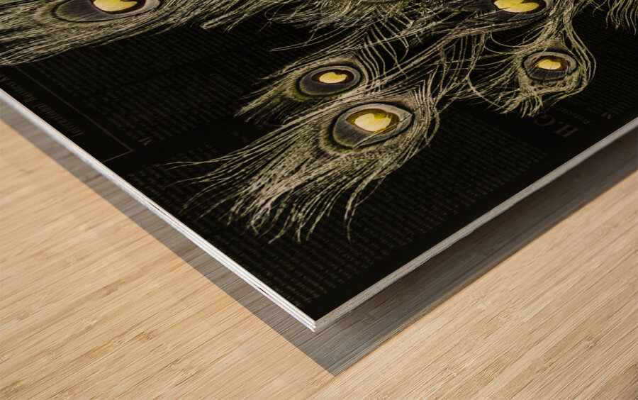 Of many eyes Wood print