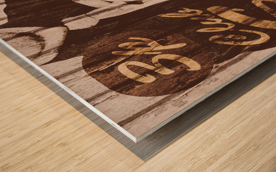 3p Club Soda Wood print