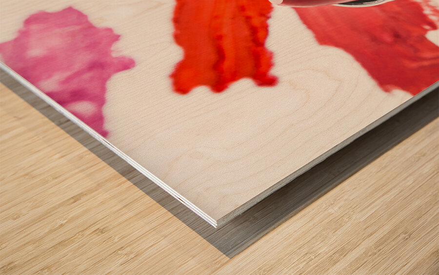 Contemporary cosmetics Wood print