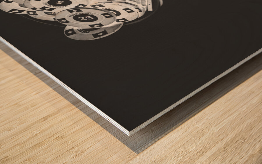 Casino cocktail Wood print