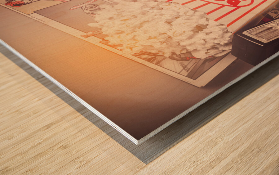 Faded flashback Wood print