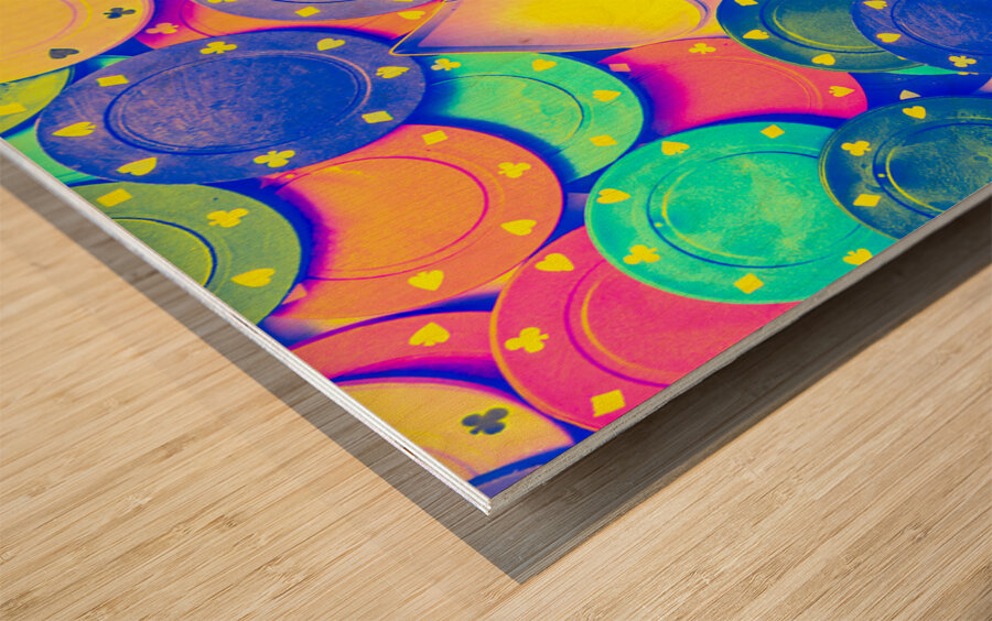 Lucky Lineup Wood print