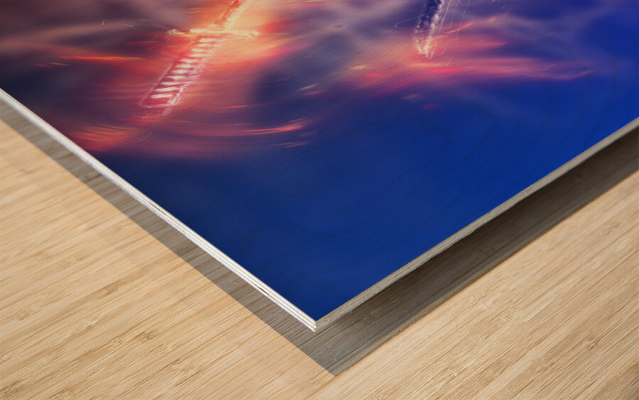 Forged in fire Wood print