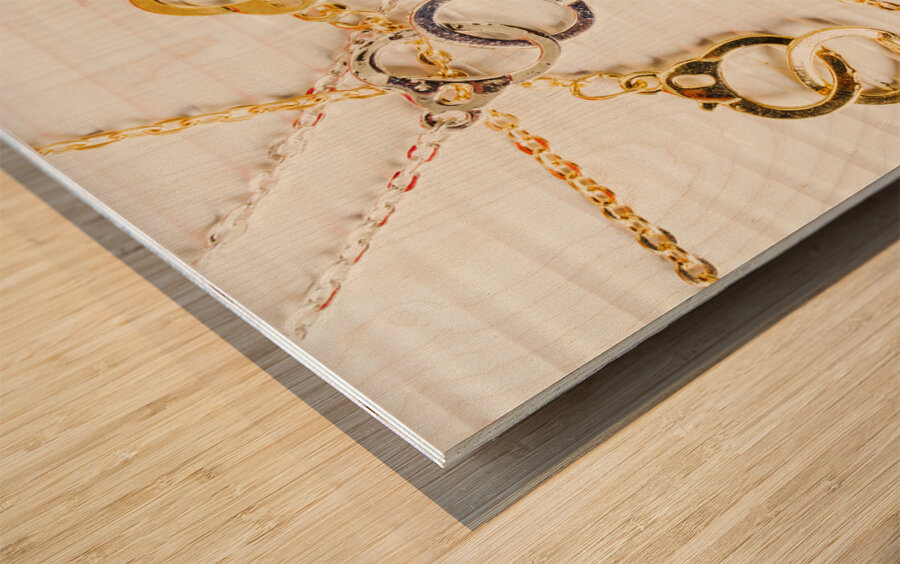 Bound by love  Wood print