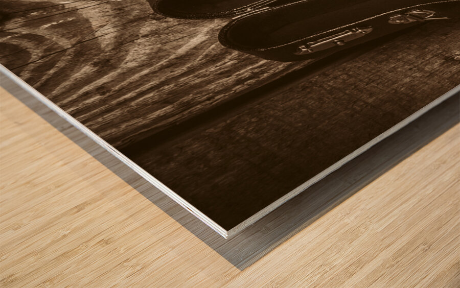 The banjo barn Wood print