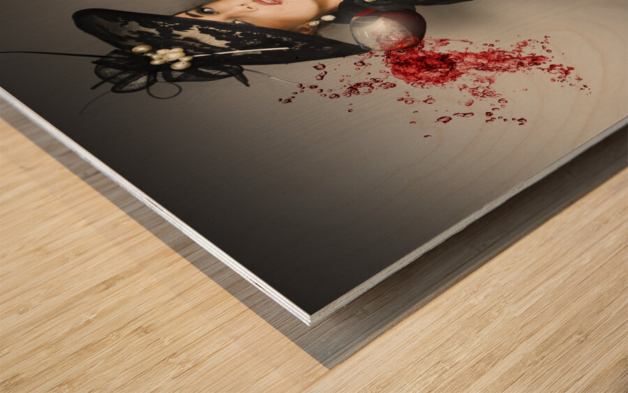 The splash out Wood print