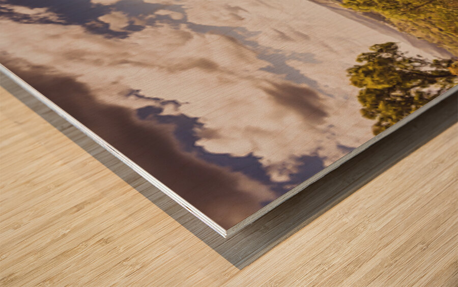 Mount Perry and beyond Wood print