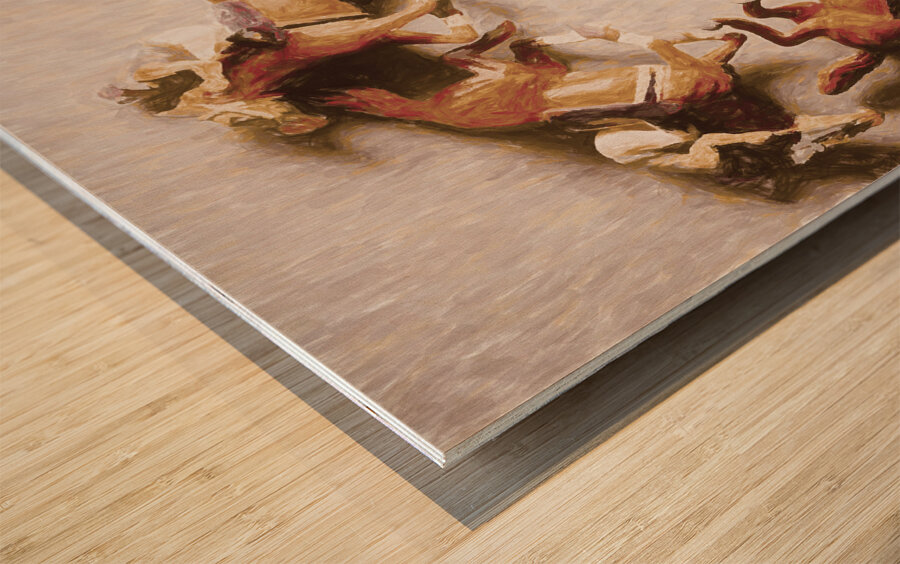 Winners circle Wood print