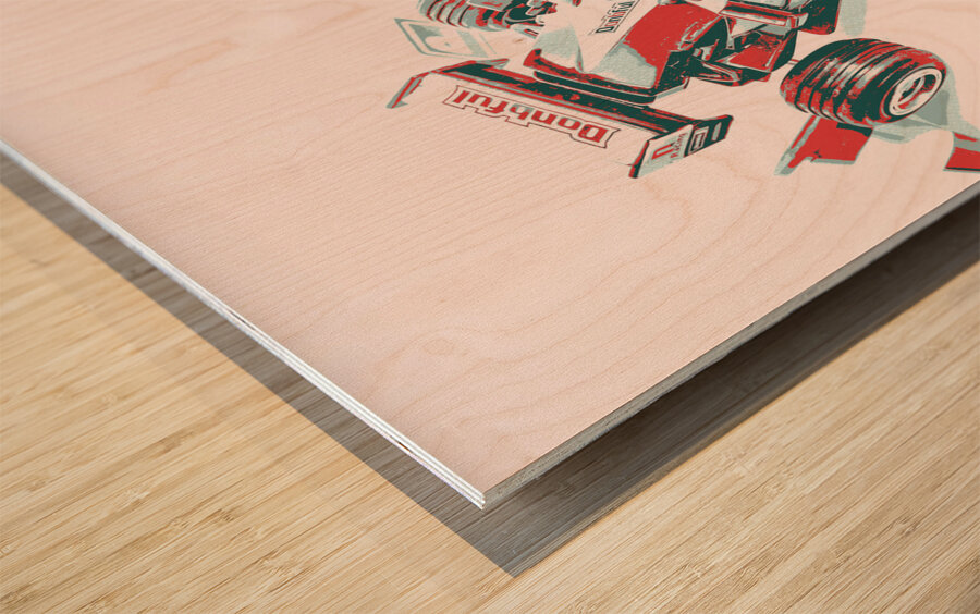 A retro formula  Wood print