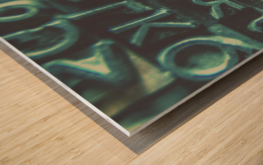 Mystery writer clue Wood print