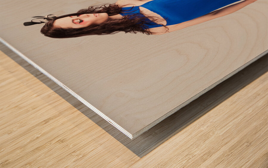 Beauty Portrait Depicting The Color Of Fashion Wood print