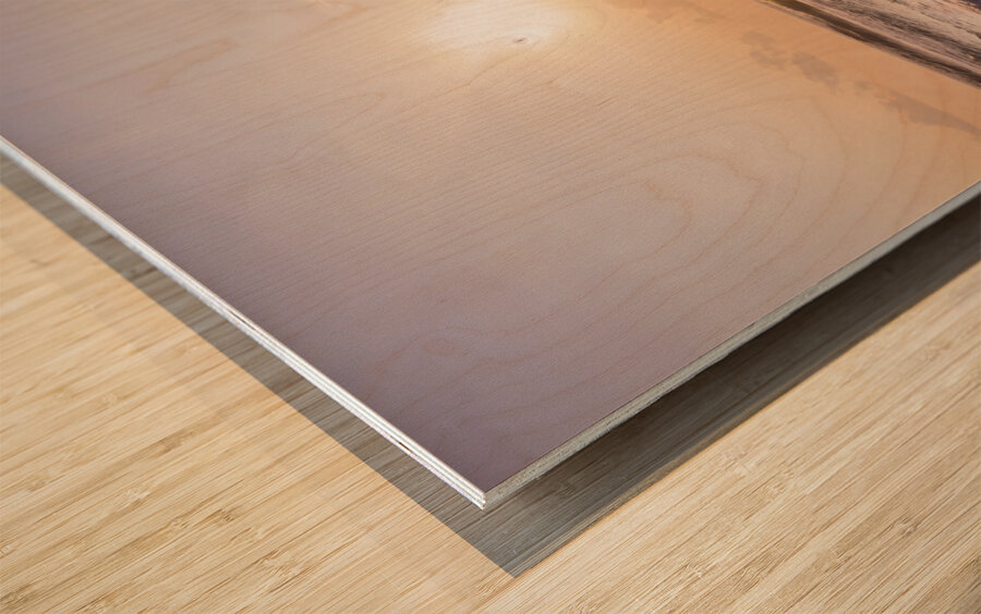 Dreamy dawn  Wood print