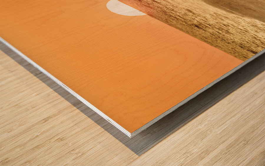 Evening oceans Wood print