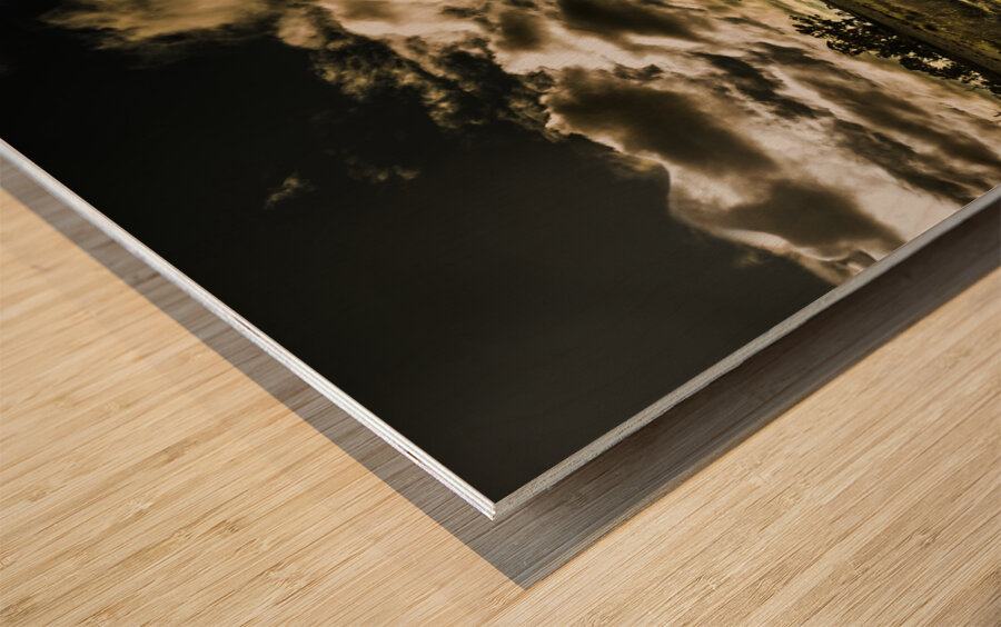 Dark adventure ahead Wood print