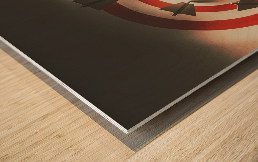 Pin point your target audience Wood print