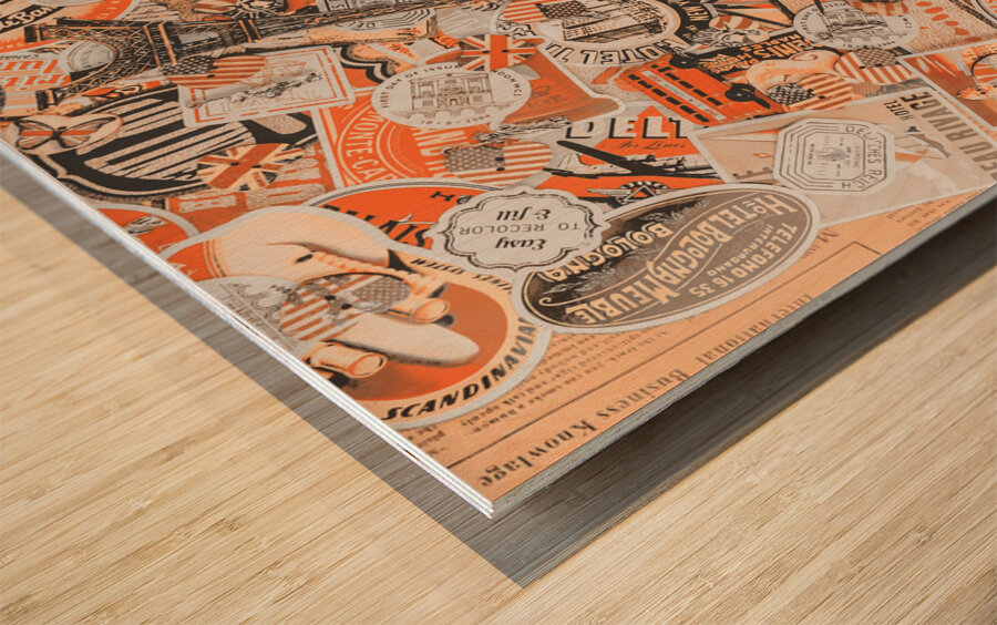 Souvenirs Wood print