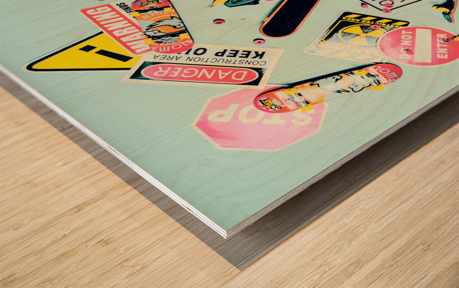 Cunning Stunts Wood print