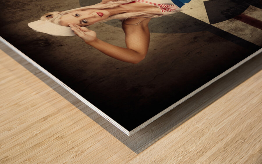 Star cadet Wood print