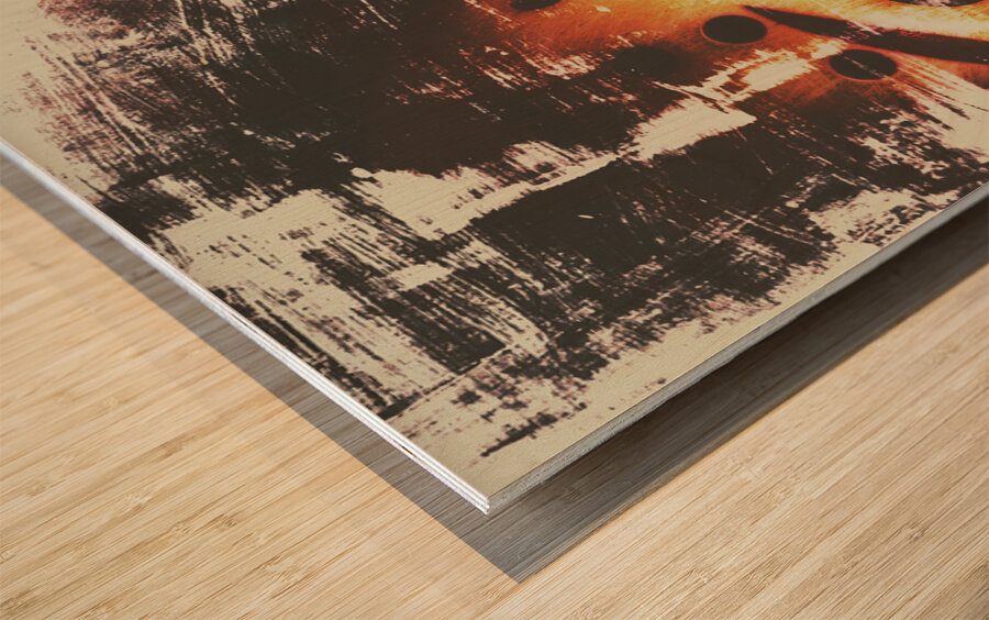 Terror on the ice Wood print