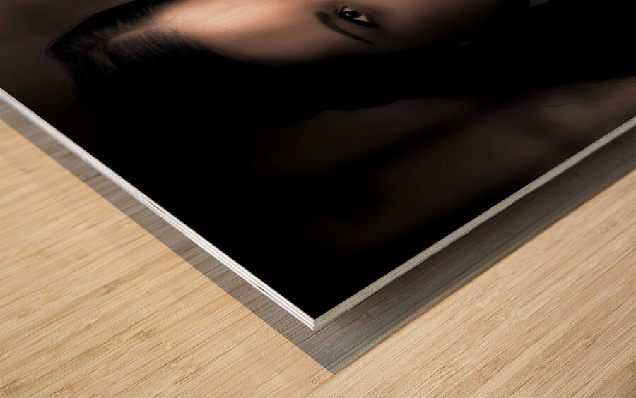 Cold And Dark Winter Night Wood print