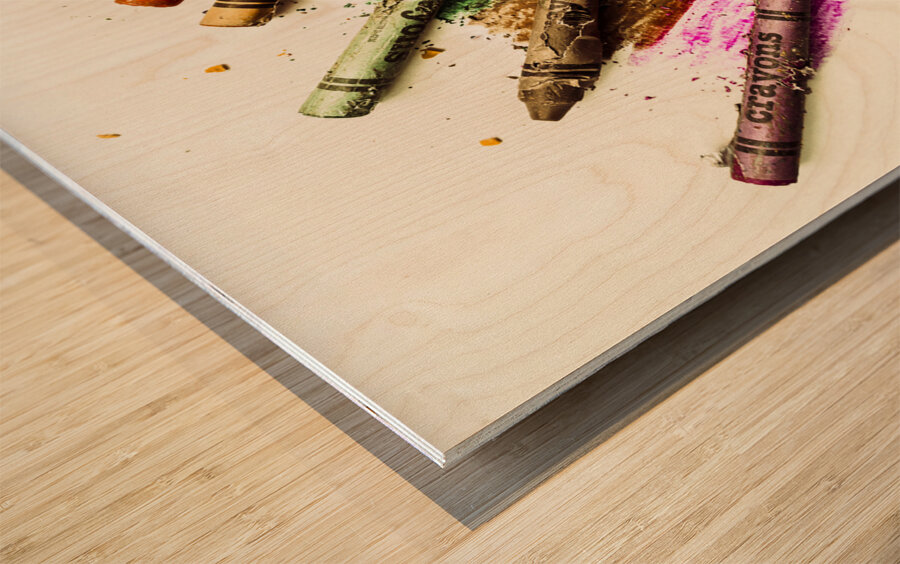 Rainbow shades Wood print