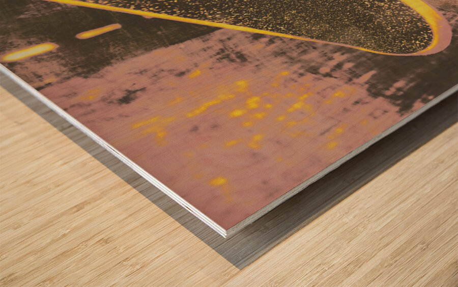 Vintage skateboard ruling the road Wood print