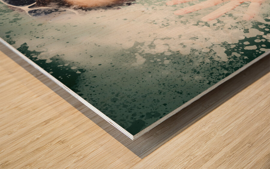 Fun fifties housewives Wood print