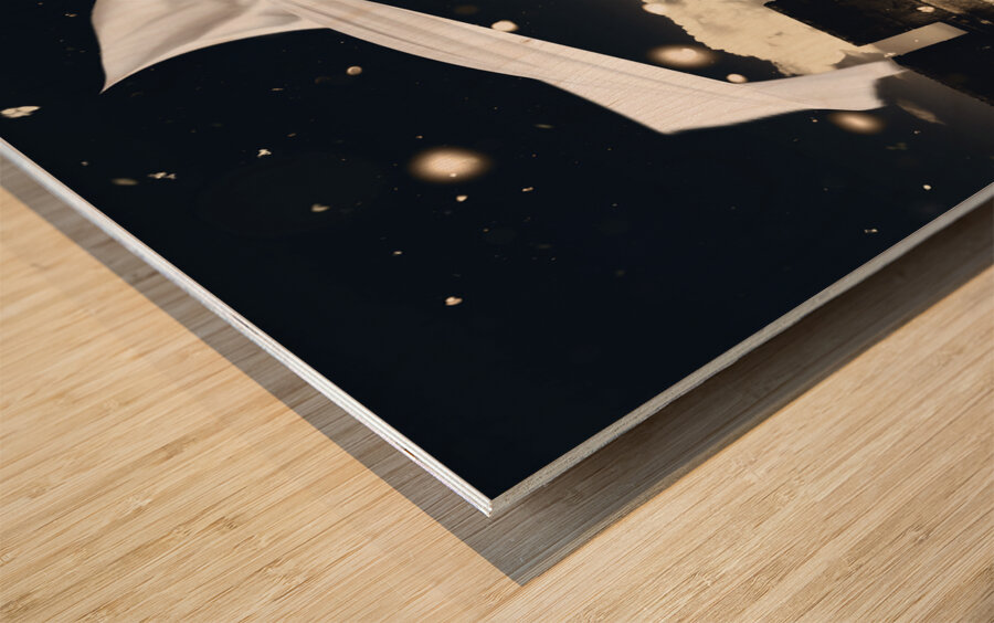 Fantasy princess awaiting prince charming rescue Wood print