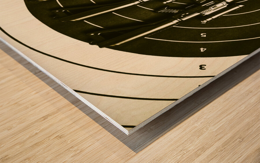 Marines and militia range Wood print