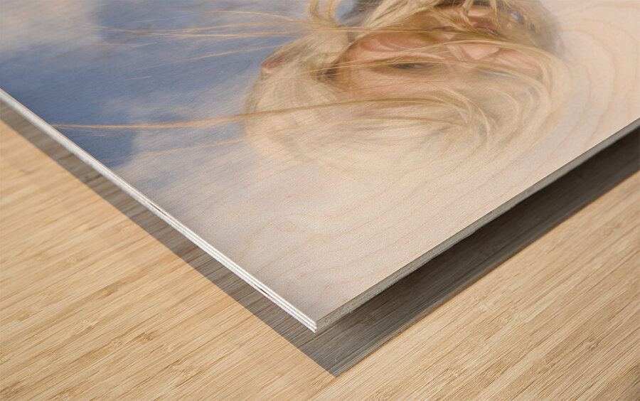 Dancing Dream Girl Wood print