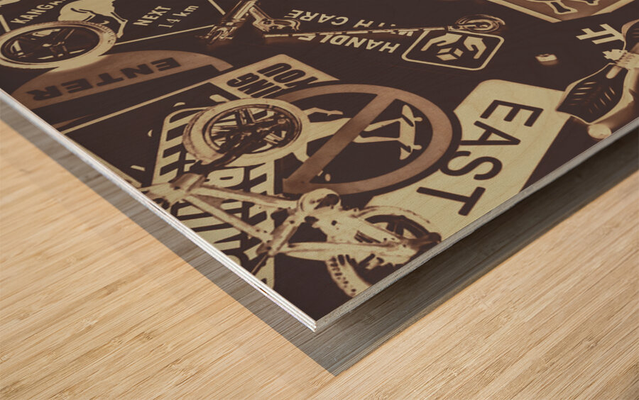 Roll play Wood print