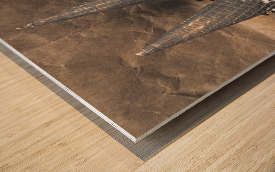 Chip off the old block Wood print