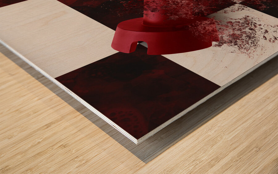 When empires fall Wood print