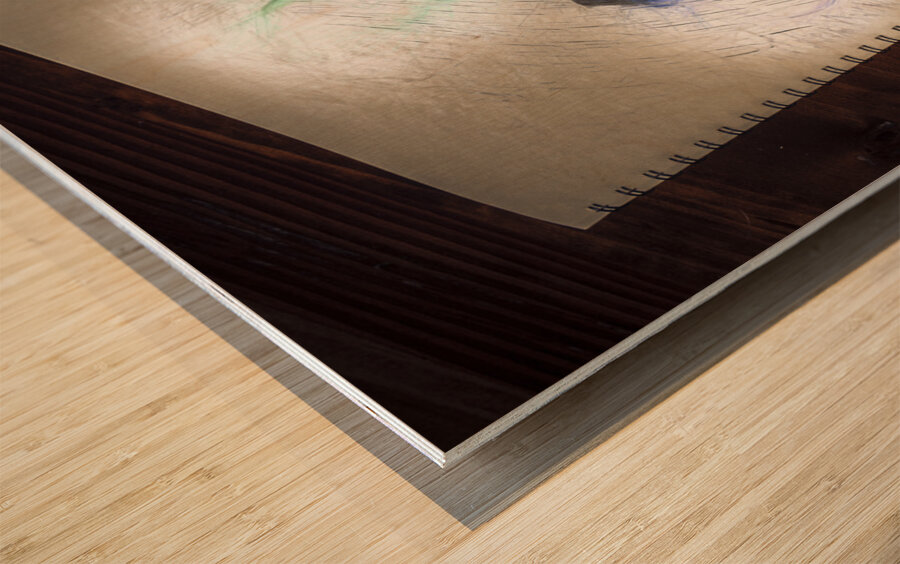 Creativity in the formulation of words and ideas  Wood print