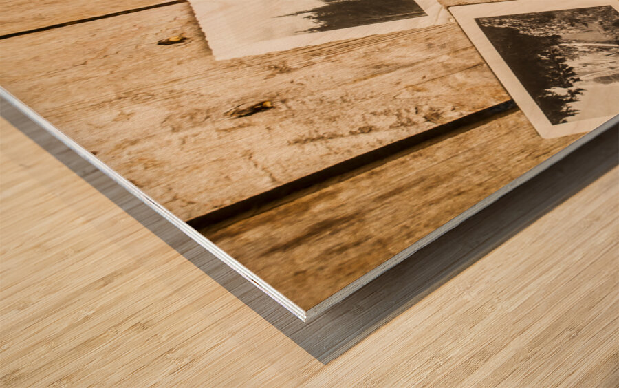 Past time tea Wood print