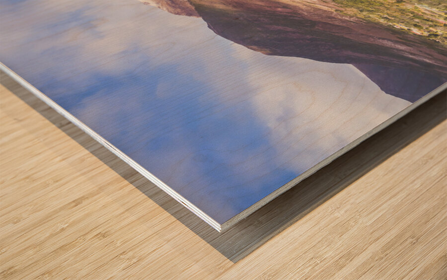 The western ridge Wood print