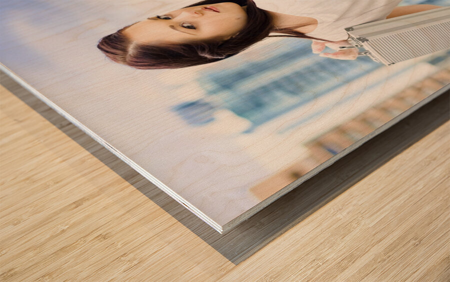 On The Move In The World Of Modern Business Wood print