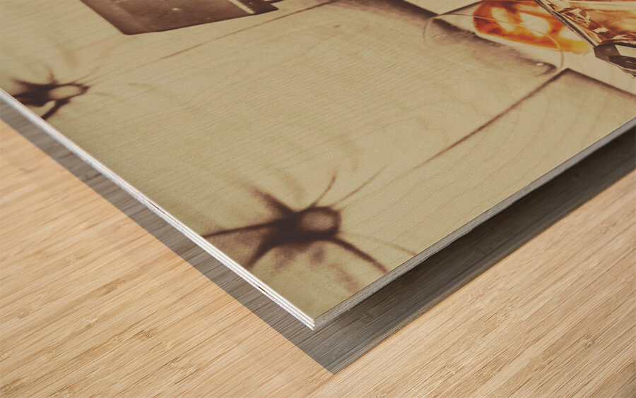 Shooting through Wood print