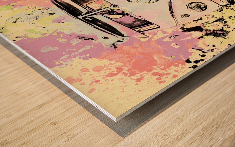 Hippie trip Wood print