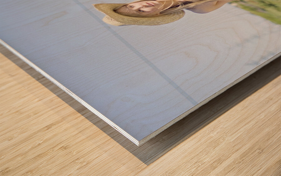 Outback Holiday Woman Wood print