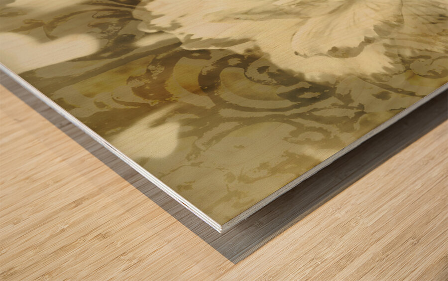 Flowers by the window Wood print