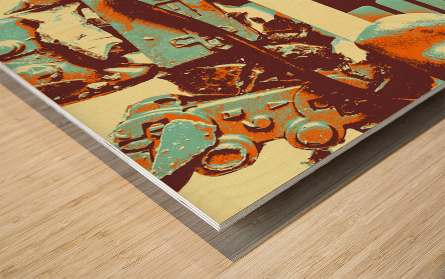 Joy pad Wood print