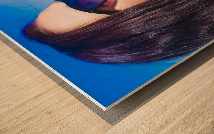 Woman On Vacation Wood print